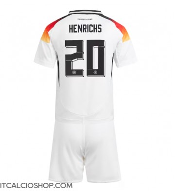 Germania Benjamin Henrichs #20 Prima Maglia Bambino Europei 2024 Manica Corta (+ Pantaloni corti)